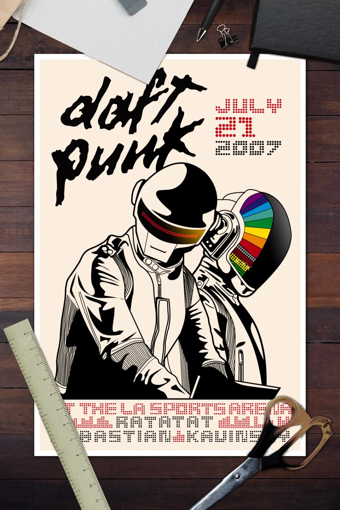 DAFT PUNK / ポスター daft punk Decoration Art Poster Wall Art Personalized Gift Modern