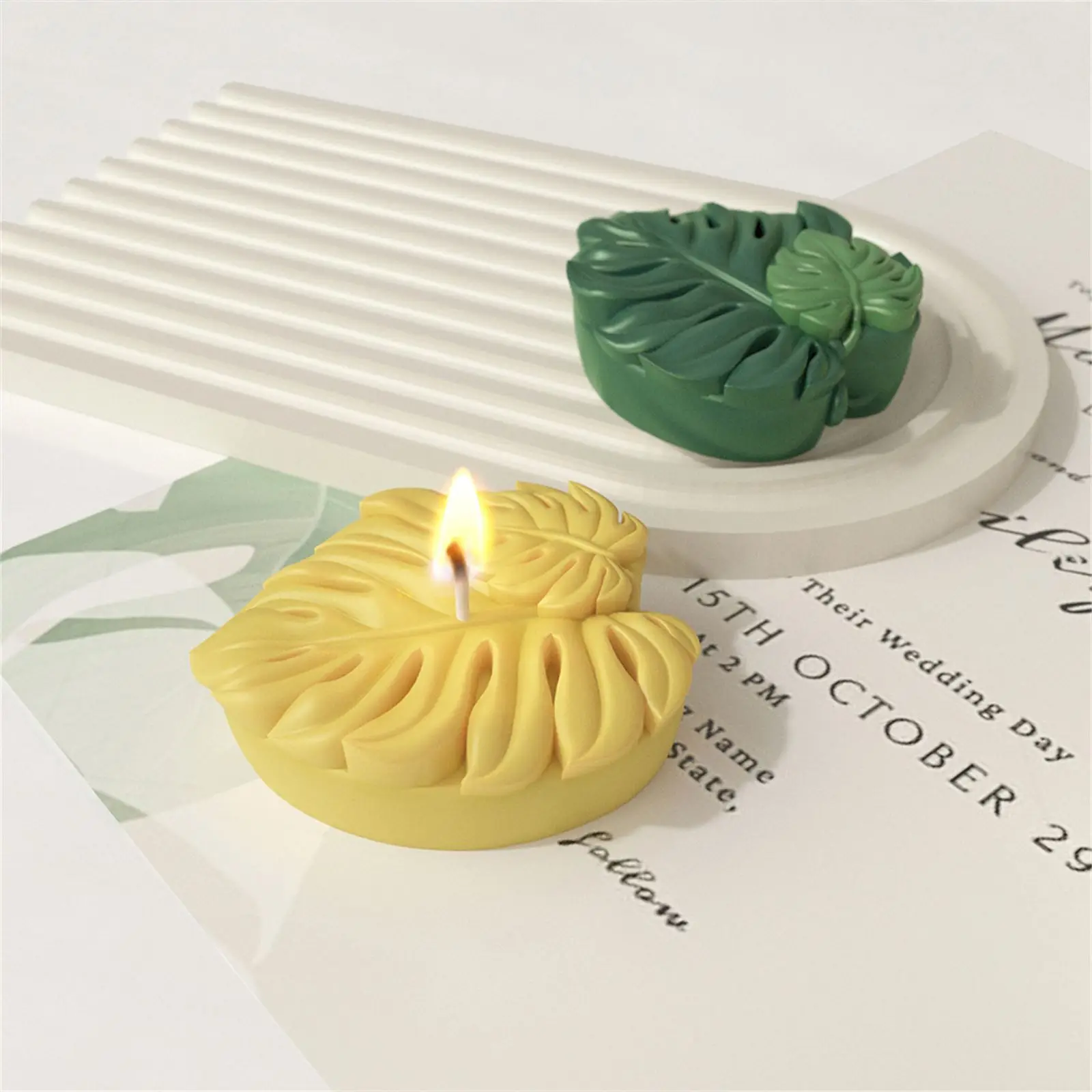 Handmade Soap Silicone Mold DIY Turtle Back Bamboo Leaf Pattern Tray Mold Sunflower Candle Aroma Making DIY Decoration