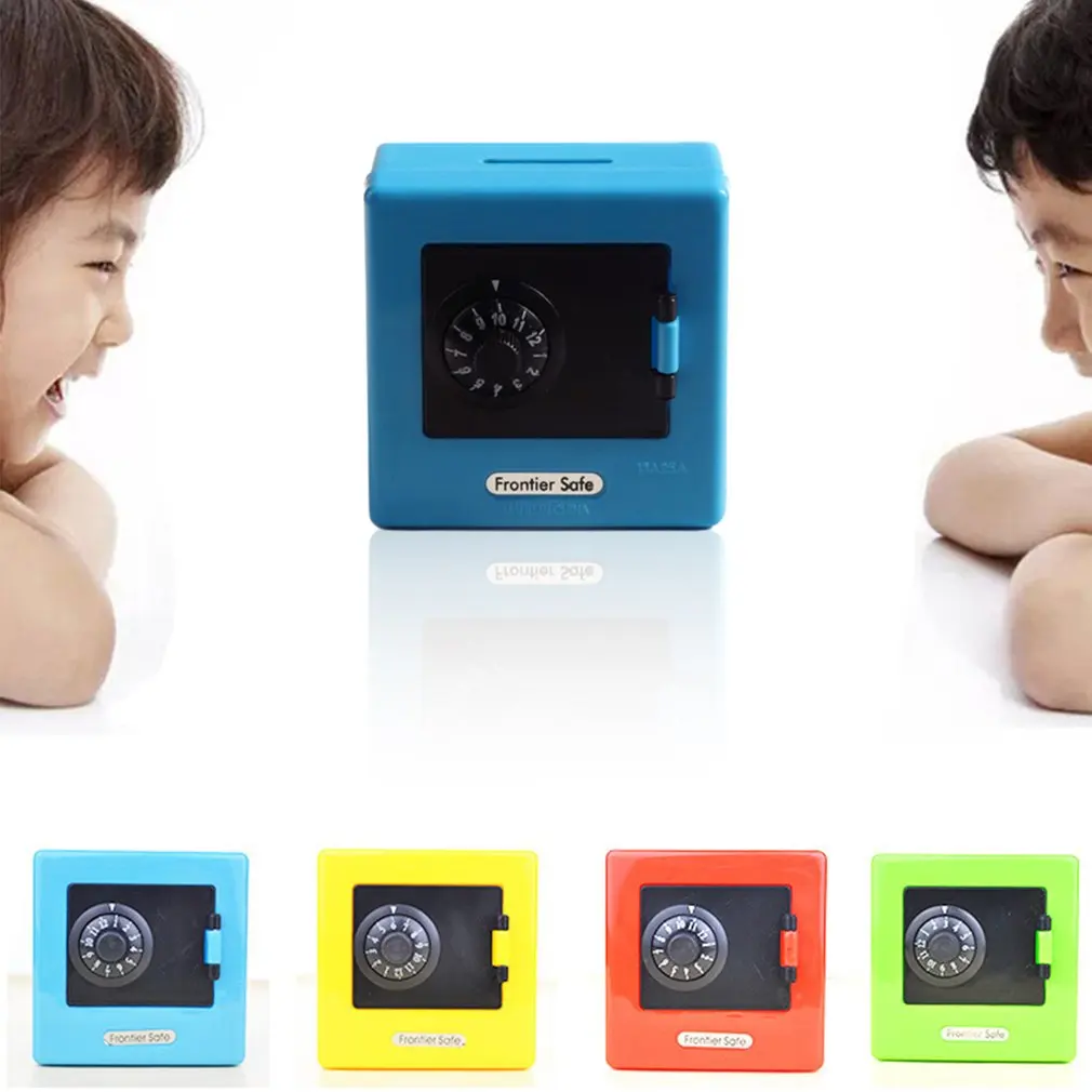 미니 머니 박스 콤비네이션 락, 동전 저축 지폐, 현금 돼지 예금 금고 보관 케이스, 선물 은행 코드, 1 개