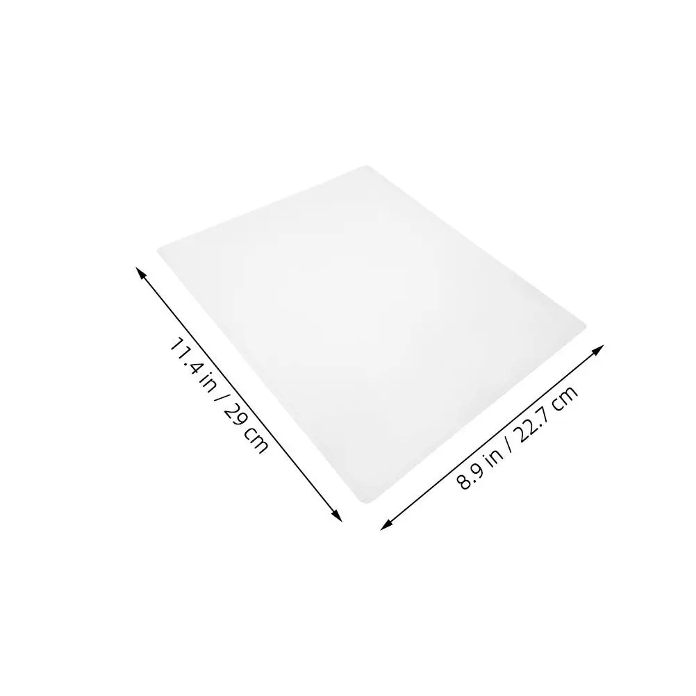 8Pcs 투명 플라스틱 페이지 프로텍터 21.6x28cm 방수 사진 슬리브 PVC 유연한 주름 방지 인증서 사진용