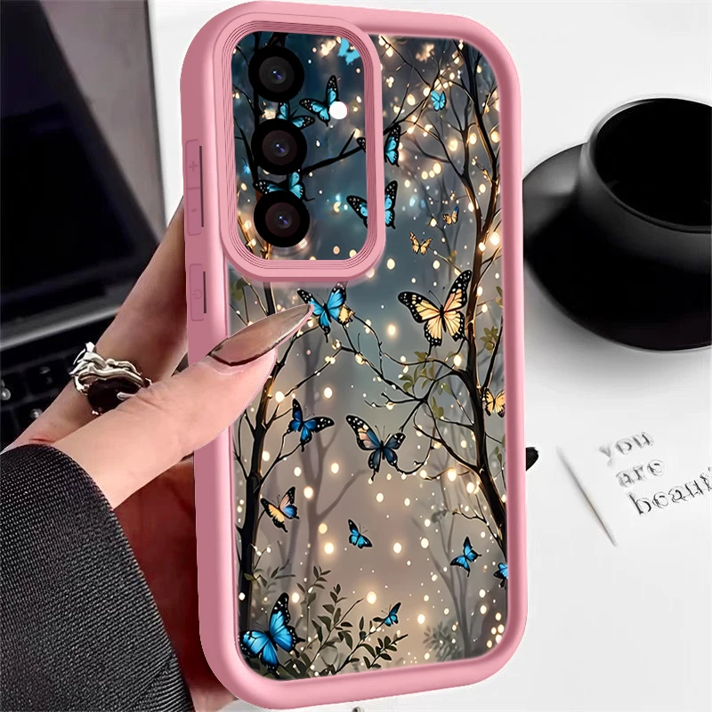Luminous Butterfly Print Soft Phone Case