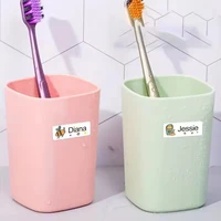 200pcs Custom Name Stickers Tag Personalized Waterproof Kawaii Label For Children School Stationery Bottle Transparent Glitter 6