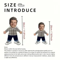 Customized DIY face and body plush doll personalized photo pillow, cute and quirky, made of polyester fiber 2