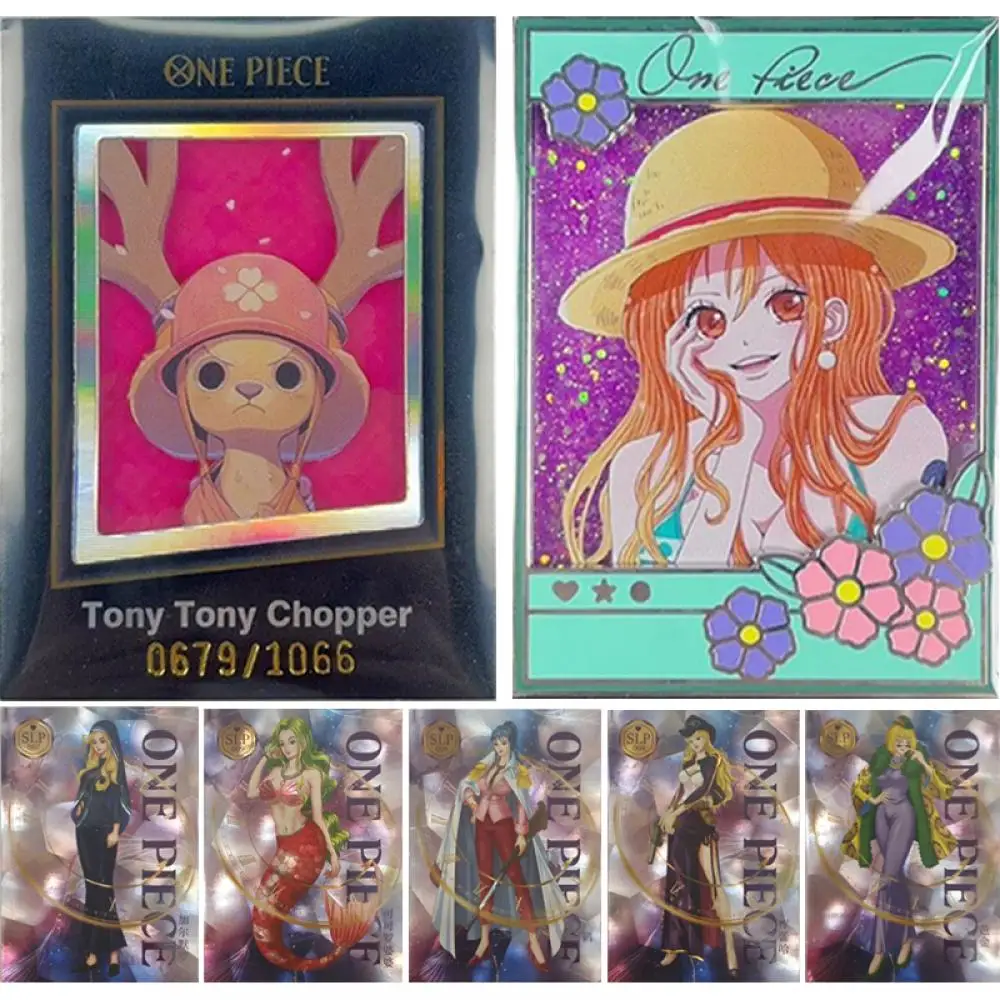 Anime One Piece Slp Pzr Psr Series Nami Sugar Monkey D. Rufy Tony Tony Chopper Collection Card Giocattoli Per Bambini Scheda Gioco Da Tavolo