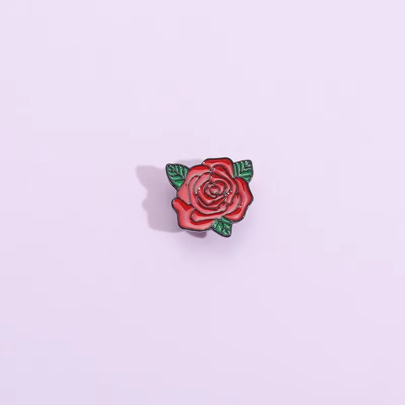 Simbolo Di Beautiful Love Spille Smaltate Rosa Rugosa Spilla Distintivo Con Risvolto Gioielli Regalo Di San Valentino Per Amica Femminile Spedizione G