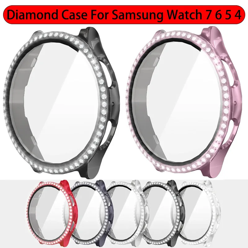 Bling Diamond Crystal Protective Bumper Case for Smartwatch - Fashionable & Durable Cover
