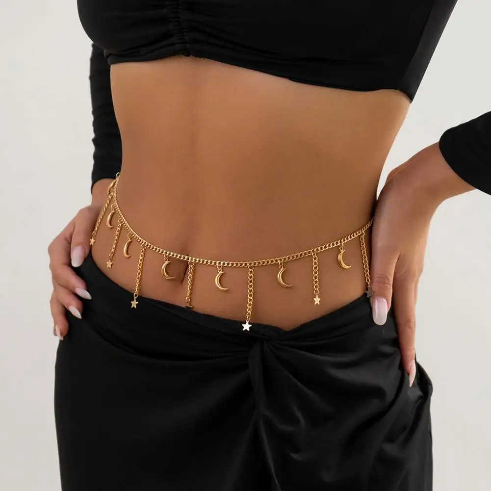 

Women Waist Chain Multi-layers Minimalist Golden Metal Bikini Body Chain Belt Summer Party Club Fashion Jewelry