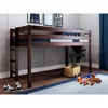 Contemporary Twin Low Loft Bed with End Ladder Solid Wood Cherry Slats Assembly Required Space Saving Kids Furniture 2
