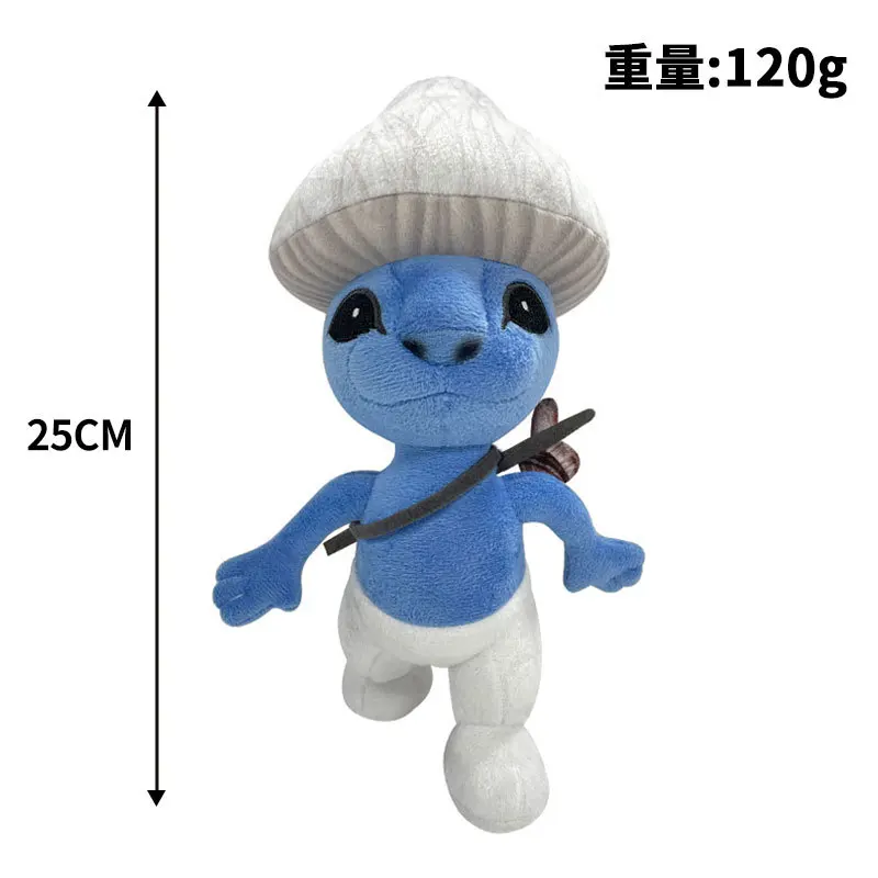 thumbnail image 5 of Peluche de gato Pitufo de 25cm, Gato Pitufo que vivimos, amamos, mentimos, muñeco, Gato Pitufo, Peluches, seta, Animal de peluche azul, Navidad suave, 5 of 5