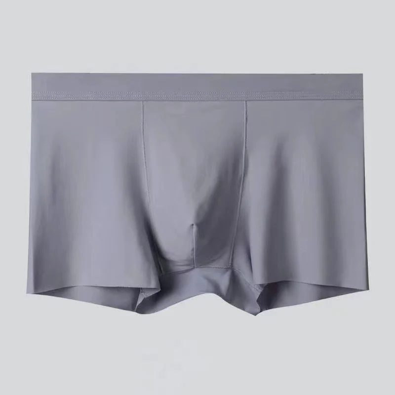 Boxer Shorts 4 PCS Men's Boxers Shorts Underwear Antibacterial Cool Breathable Ice Silk Smooth Ventilate Fashion 4 Colors Mixing XL 3XL 4XL