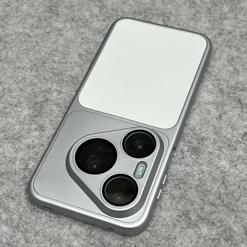 Vegan Leather TPU Soft Silicone Phone Case with Camera Protection