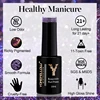 YOKEFELLOW 10ML 9D Cat Magnetic Nail Gel Polish Flowing Cat Magnetic Gel Semi Permanen Soak Off UV LED Glitter Nails 4