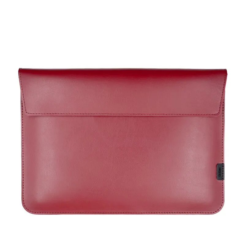 Elegant PU Leather Laptop Sleeve - Simple Design
