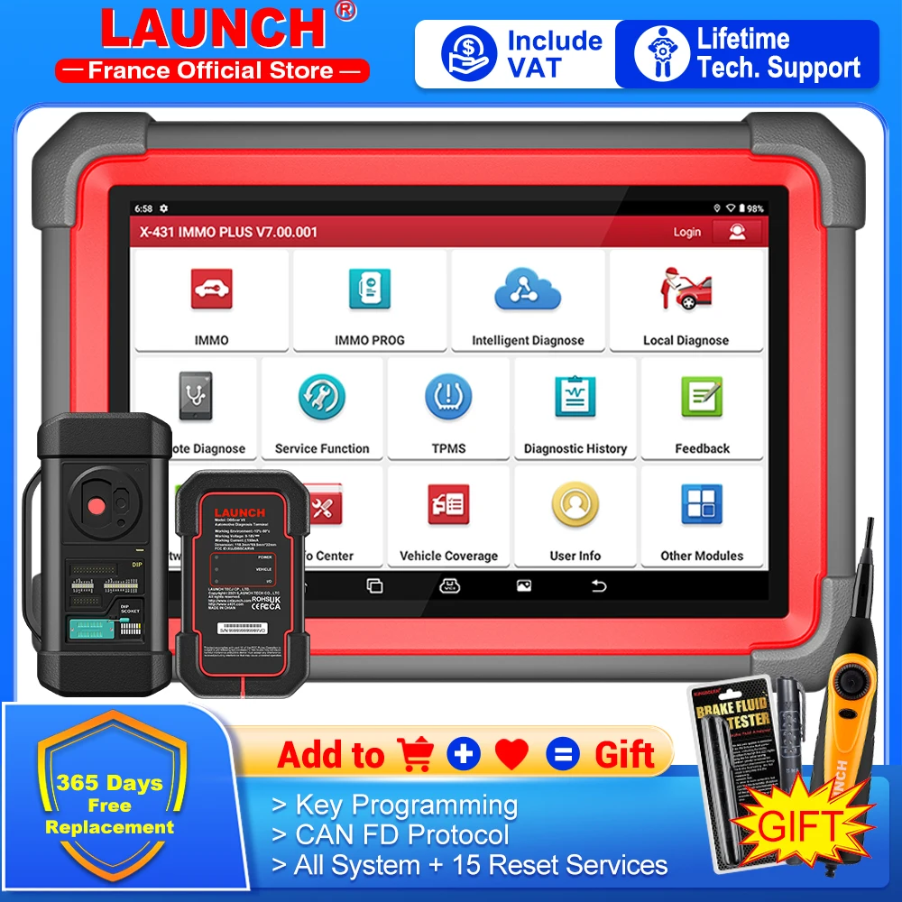 LAUNCHX431IMMOELITEPlusXPROG3CarKeyProgrammerFullSystemOBD2