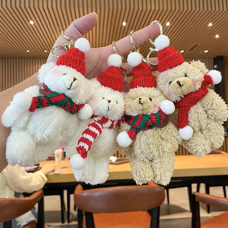 

30pcs/lot Wholesale Cute Plush Doll Keychain Schoolbag Wool Pendant Christmas Small,Deposit First to Get Discount much, Pta226