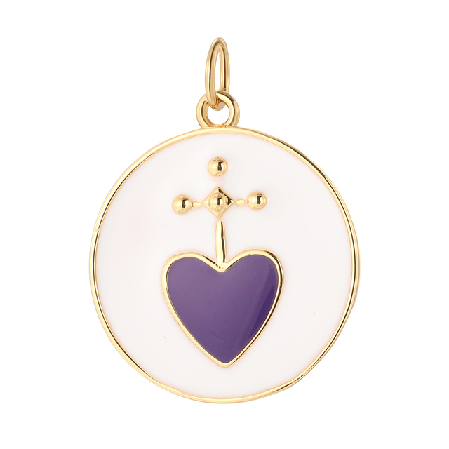 Heart Cute Charm for Jewelry Making Supplies Gold Boho Accessories Diy Pendant Necklace Bracelet Earring Charm Dangles