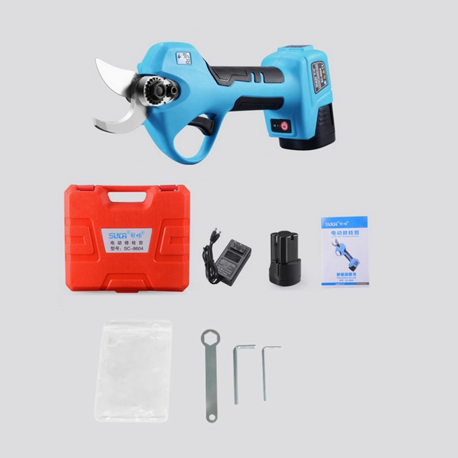 

Беспроводной Электрический секатор с литий-ионным аккумулятором, Электрический секатор, садовые эффективные ножницы, секатор, секатор деревьев, бонсай, резак