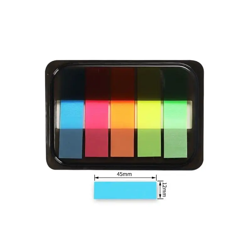 Nuove 100 Fogli di Note Adesive Trasparenti Colorate Impermeabili, Mini Blocchetti Autoadesivi per Planner, Casa, Ufficio e Scuola - immagine 6