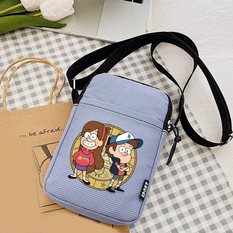 Gravity Falls Ladies Shoulder Bag Women's Small Funny Crossbody Phone Bags Students Single Shoulder Phone Bag Purse Underarm shoulder bag ladies handbag underarm bag crossbody bag