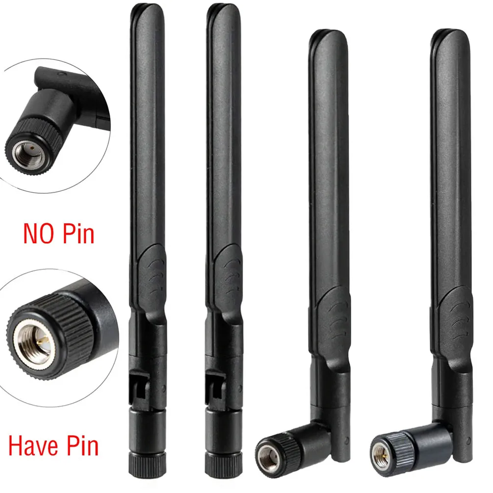 2PCS WiFi 안테나-8dBi 고이득 듀얼 밴드 2.4GHz/5.8GHz RP-SMA/SMA WiFi 라우터, USB 어댑터 및 PCI 네트워크 카드용 남성 커넥터
