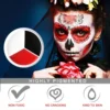 Halloween Makeup Palette Face Body Paint Makeup Wheel White Black Red Waterproof Zombie Skeleton Cosplay Makeup Face Painting 3