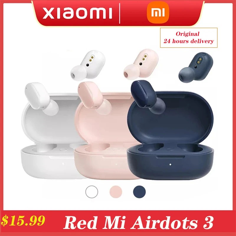 Беспроводные Bluetooth 5 2 наушники Xiaomi Redmi AirDots 3 Mi стерео автоматическая связь умная