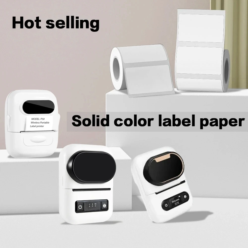 Compact 40mm Self-Adhesive Thermal Label Printer Paper