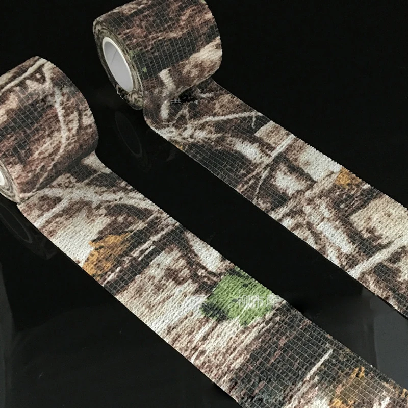 4.5m Non-woven Camouflage Self Adhesive Wrap Tape Elastic Bandage Military Tactical Supply Outdoor Fishing Hunting DIY Decorate