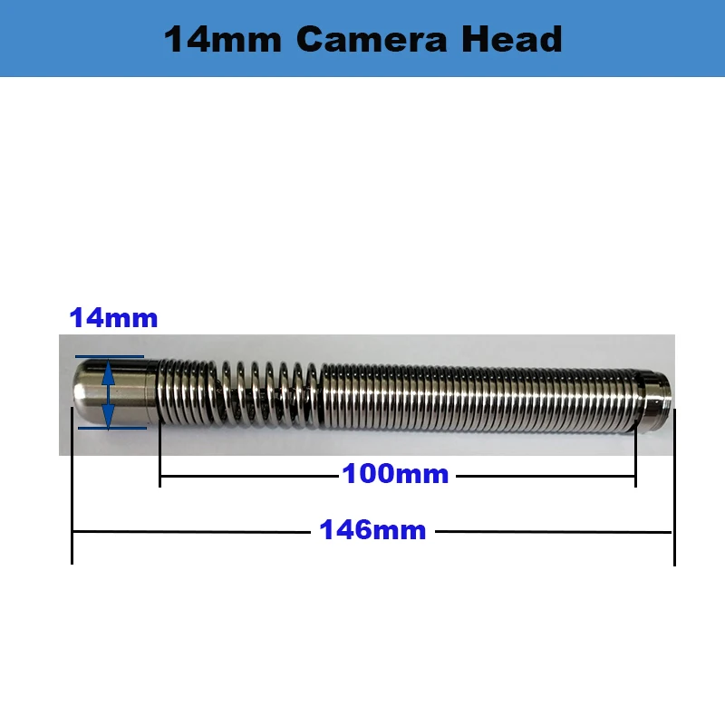 512Hz Self Leveling 23mm 14mm Camera IP68 Meter Counter 7"Monitor Pipeline Sewer Industrial Endoscope Video Camera 5.2mm Cable 4