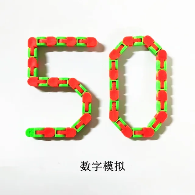 1PCS 24 Grain Fidget Toys Children Adults Puzzle Decompression Toys DIY Bicycle Bracelesory Toy Multi Colors And Multi Fun 2