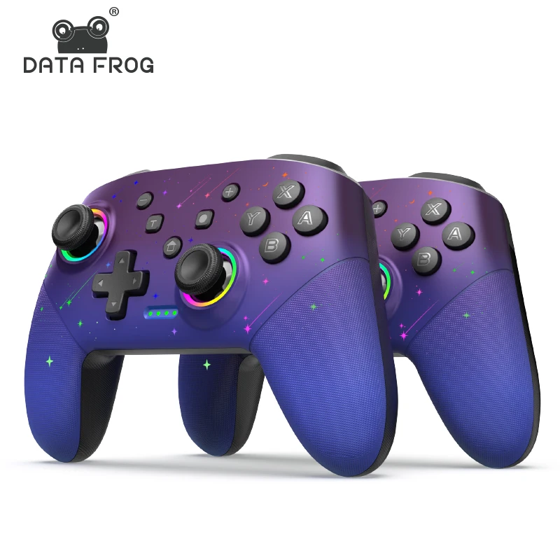 

Data Frog 2pcs S80 Wireless Controller For Nintendo Switch OLED/LITE/PC Console Pro Gamepad with Programmable Turbo Function