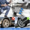 Pressure Washer Triple Turbine Nozzle  360° Rotating Turbo Nozzle Sprayer 4000 PSI With 1/4" Quick Connector 6