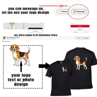 T-shirt homme 100% coton votre propre conception t-shirt homme marque Logo/image personnalisé bricolage impression t-shirt col rond hommes hauts 5