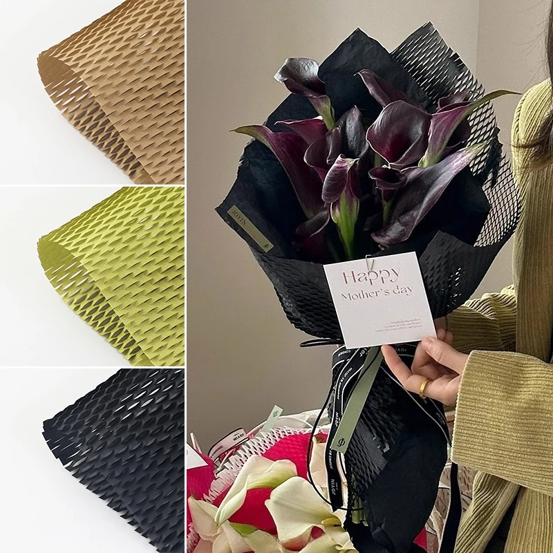 Korean Paper for Flowers Honeycomb Bouquet Wrapping Paper Flower Packaging Papers Parents' Day Gift DIY Materials 어버이날 선물