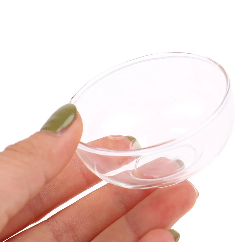 New Glass Fruit Bowl Salad Bowl Mini Soup Plate Doll House Accessories 1:12 Dollhouse Miniature Kitchen Model Decor Toy
