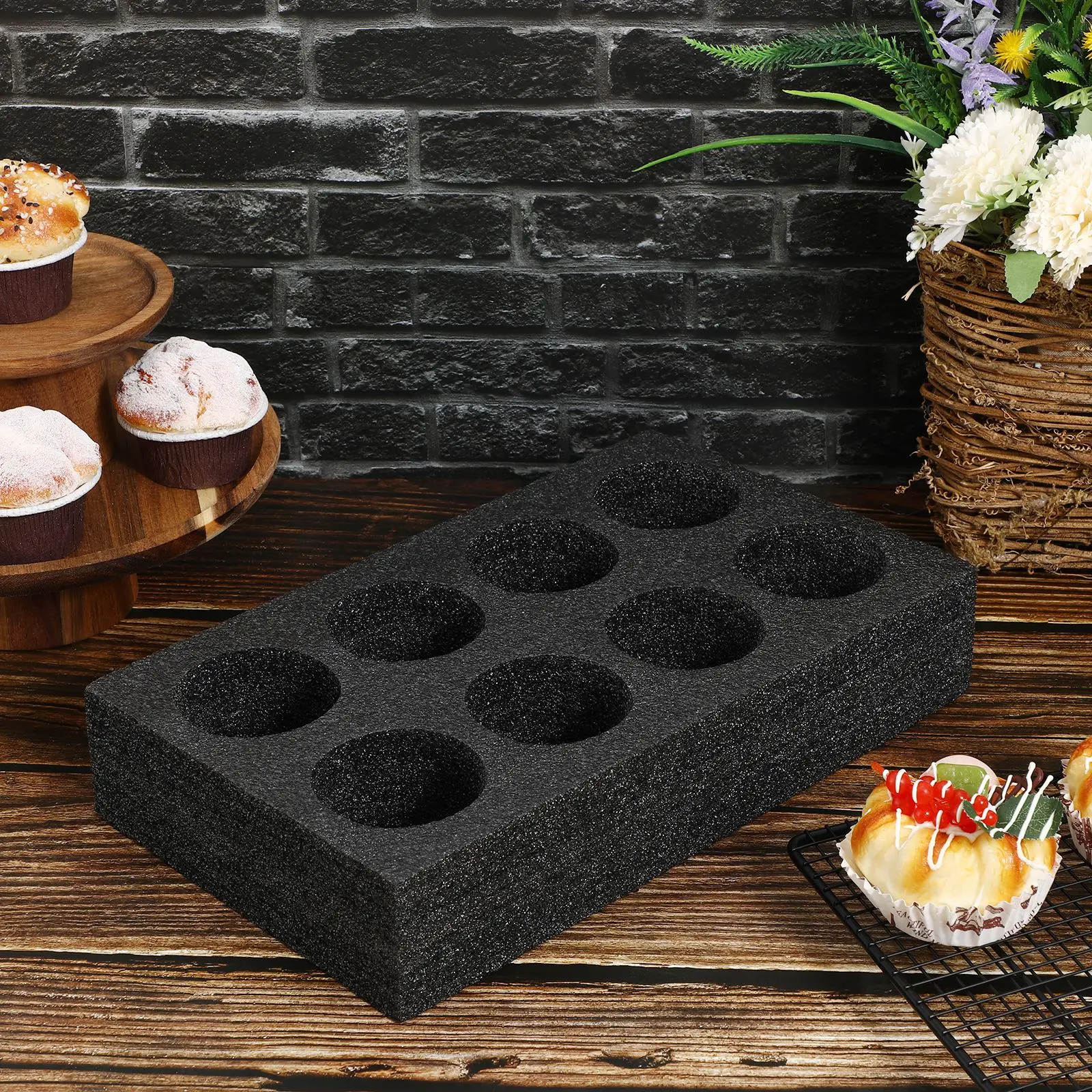 8 holes Ganazono Foam Drink Holders for Glass Cup Holder Bottle Storage Party Takeout Campervan Camping