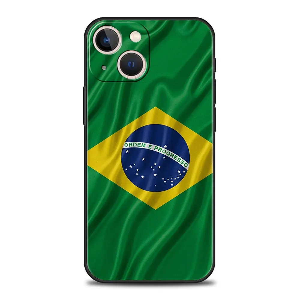 Brazil Flag Soft TPU Phone Case – Vibrant and Durable Protection