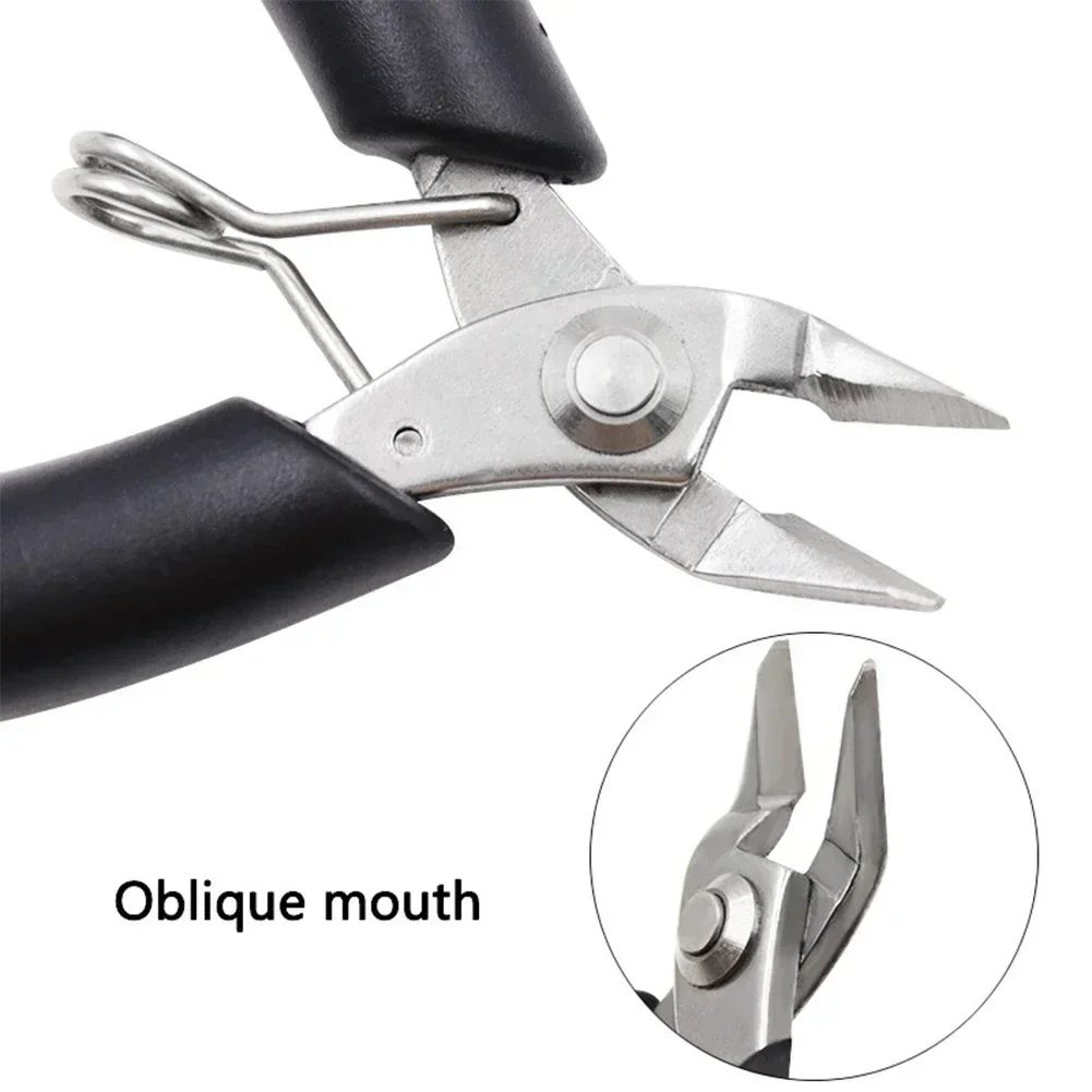 Pliers Diagonal Pliers Round Bent Needle Nose Pliers For DIY  Jewelry Making Curved Mouth Cutting Cable Nippers Hand Tools 3