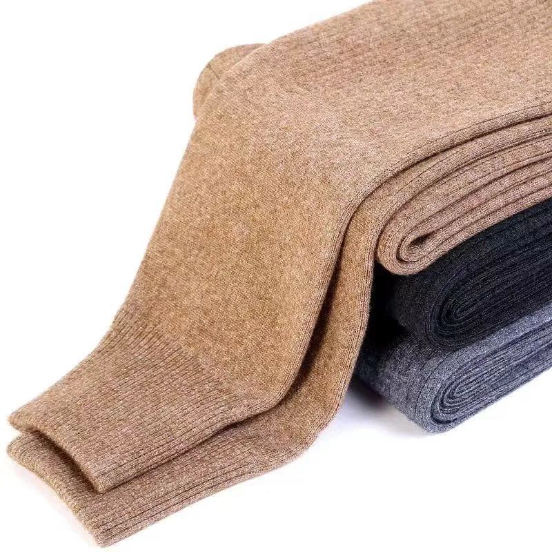 100% Wool Men's thermal Underwear Pants Baselayer Merino Wool Bottom Thermal Warm Knitted Bottom Warm for Women Legging 5