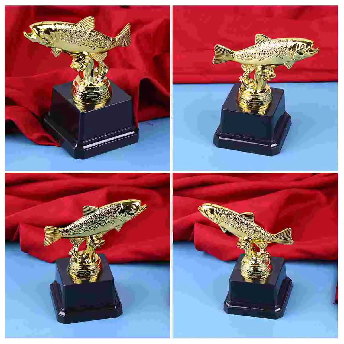 

Kids Party Trophy Creative Award Trophy Plastic Fish Reward Trophy for Sport Competitions (Fish C)