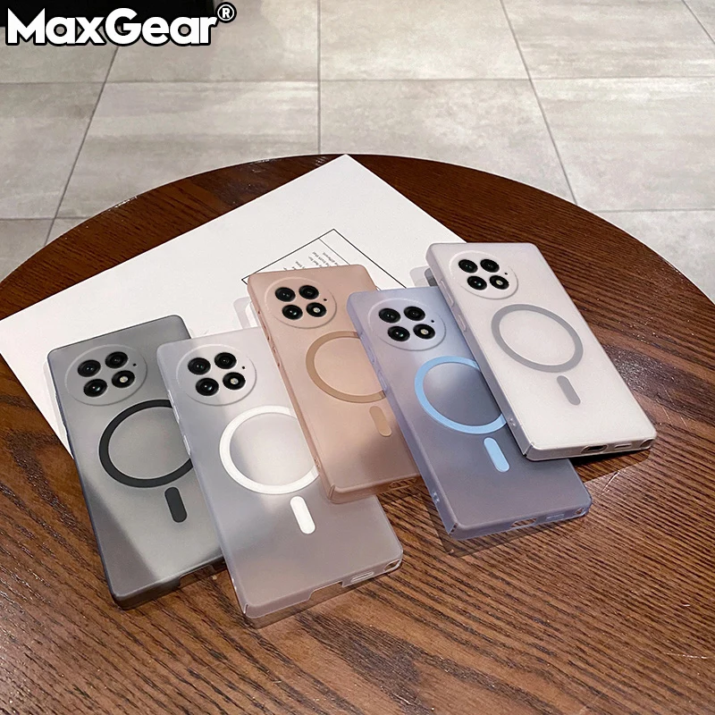 Matte Clear Magnetic Magsafe-Compatible Protective Phone Case