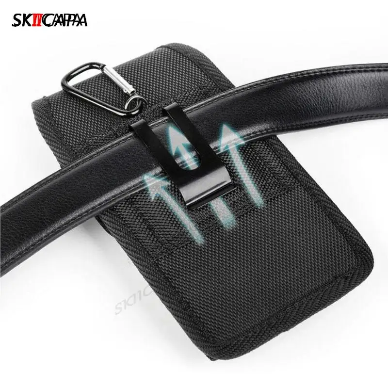 Oxford Cloth Belt Clip Holster Cover - Waist Bag Phone Pouch Case