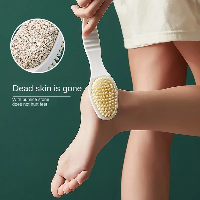 

Two-in-one foot grinding brush heel file calluse foot board to remove dead skin foot grinder double-sided grinding footstone