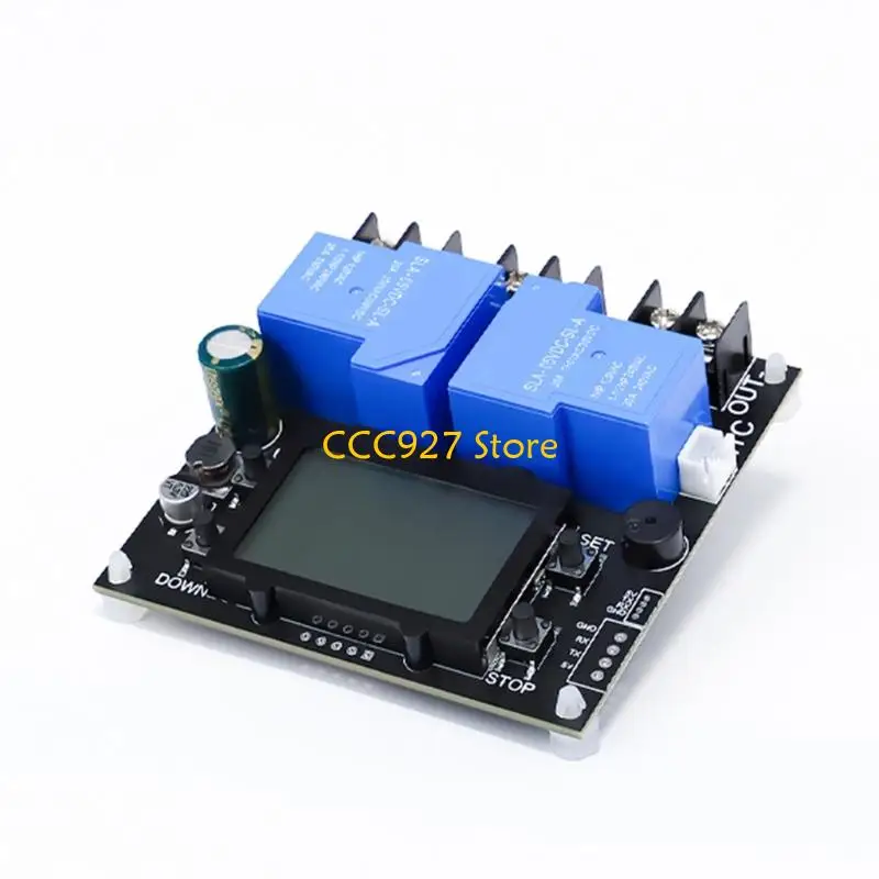 B03F 30A 릴레이 전압 보호기 LCD 디스플레이 리튬 산성 배터리 용 자동 컷오프 스위치 DC10V 110V DIY 애플리케이션