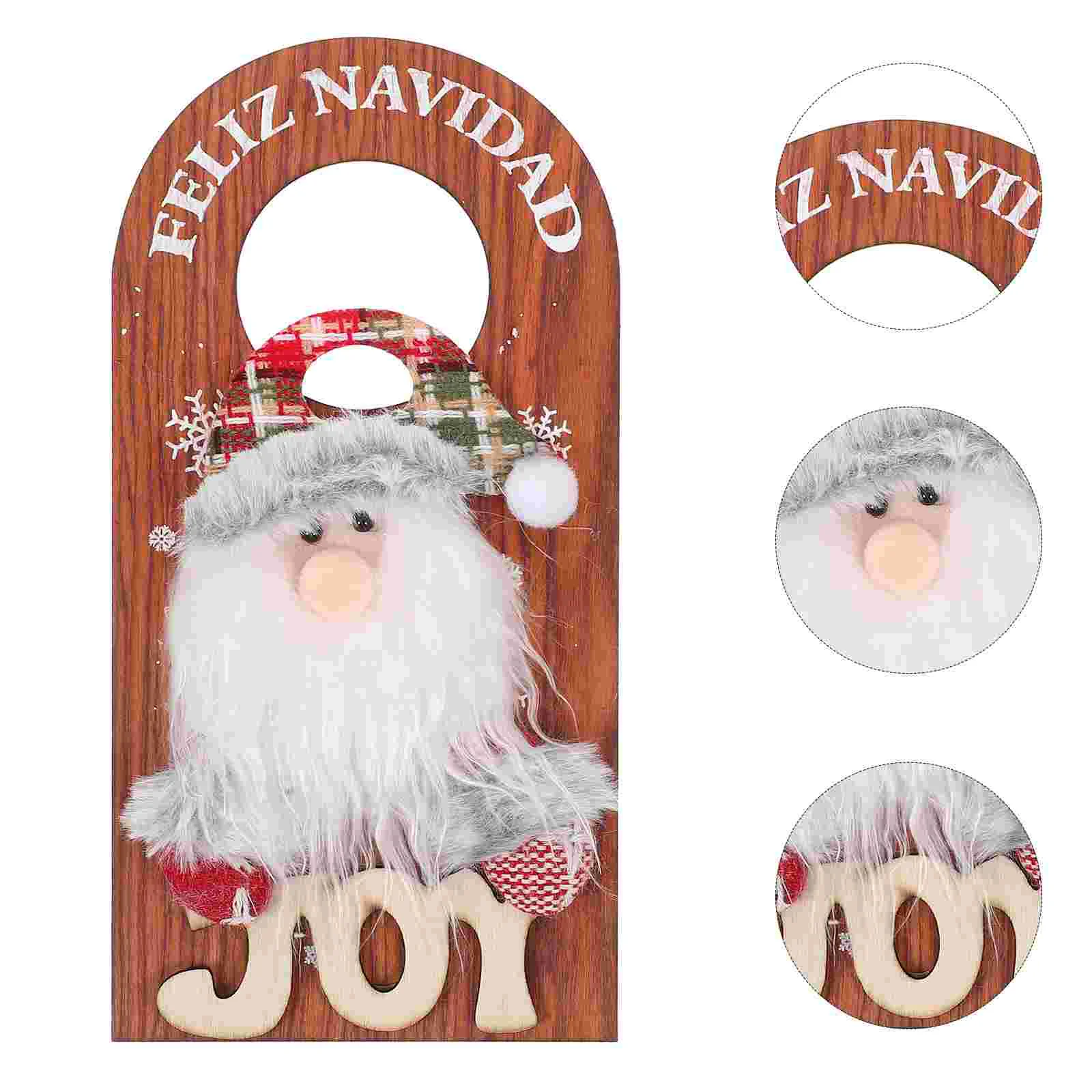 

Xmas Door Hanging Sign Christmas Party Wooden Door Sign Pendant Christmas Hanging Decor Christmas Cartoon Door Handle Decor