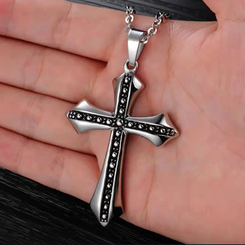 Japanese And Korean Version Of The Cross Pendant Necklace Male Hip Hop Jewelry AliExpress