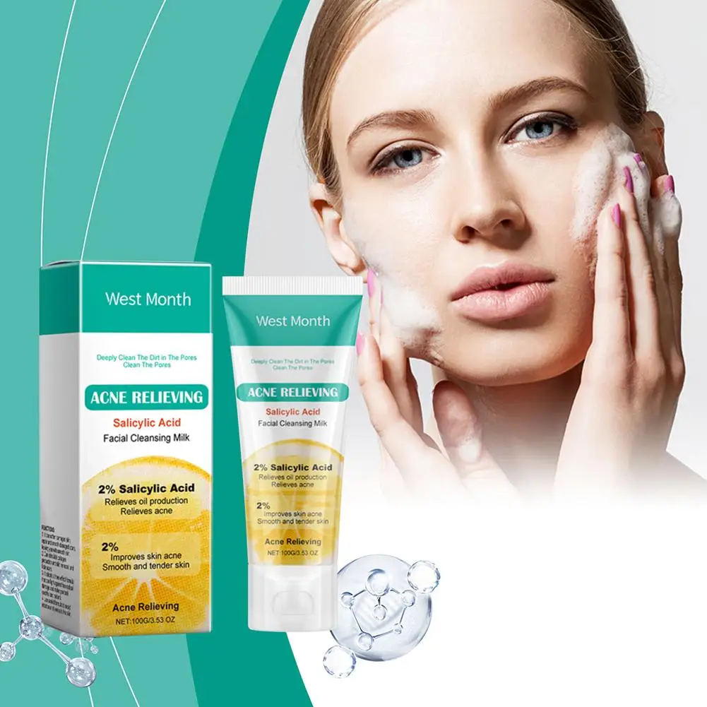 Sea fennel Hyaluronic acid Facial cleanser Anti-wrinkle Soothing Deep cleaning Not tense Oil control Facial cleansing skincare