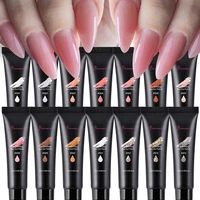 15ml/Bottle Quick Extension Poly Nail Gel Polish Semi Permanent Acrylic Fast Building Hard Gel Pink Soak Off Gel Nail Varnish 1