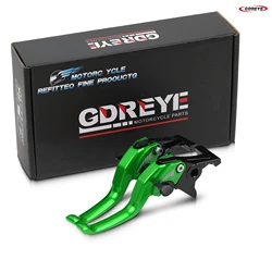 Enhanced Adjustable CNC Aluminum 2 - Finger Short Brake and Clutch Levers (Green)