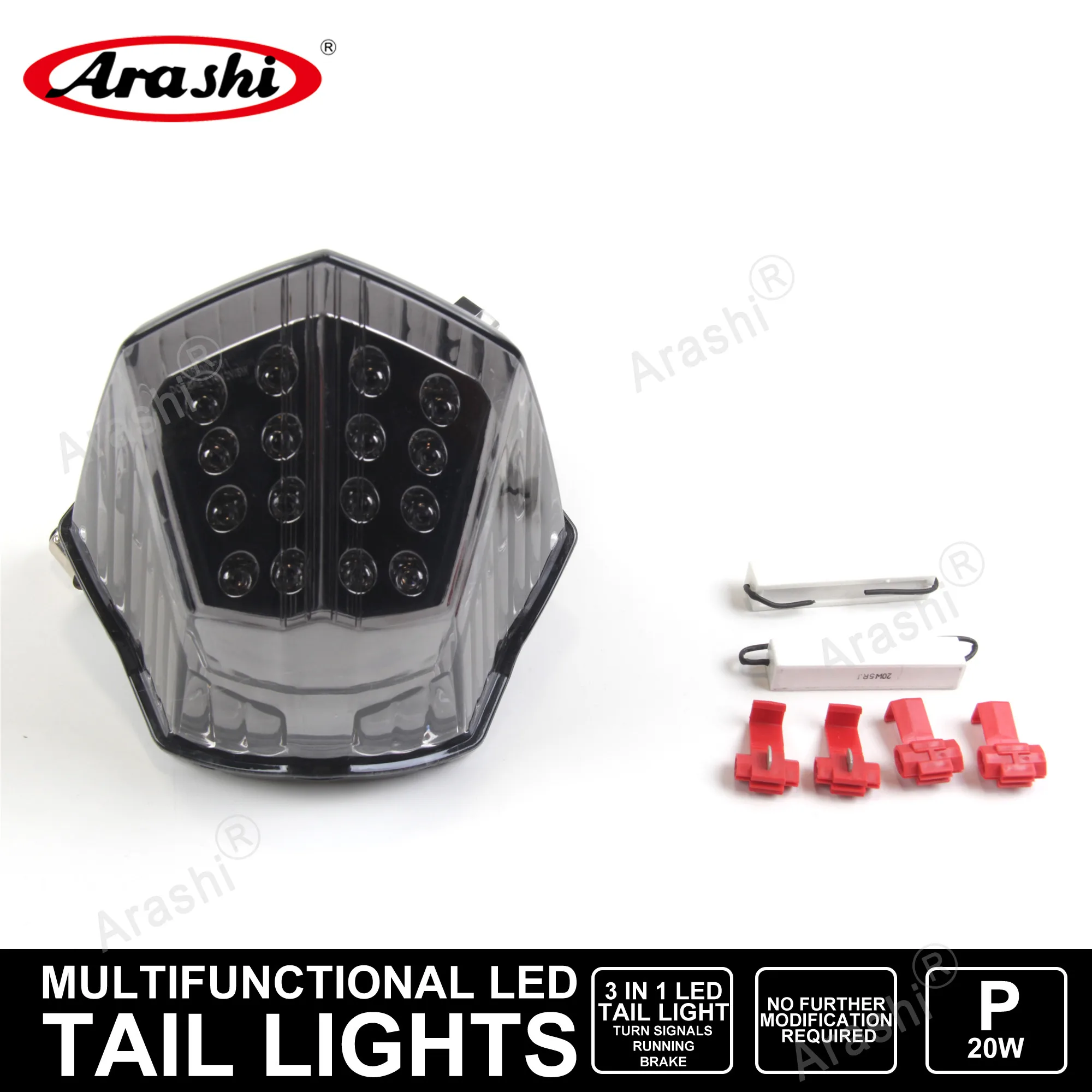 

XJ6 FZ6 2009-2014 Motorcycle LED Taillight Turn Signal Light Brake Lamp For YAMAHA 2010 2011 2012 2013 XJ-6 FZ-6 XJ6 FZ 6 Clear